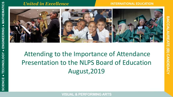 attending to the importance of attendance presentation to