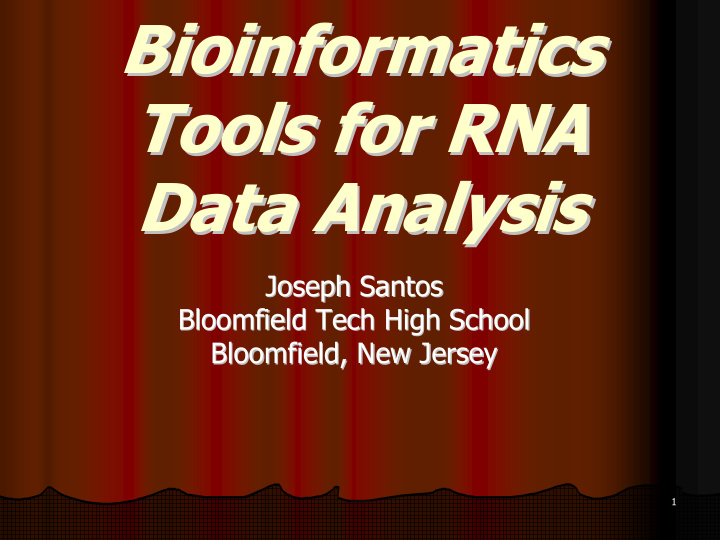 bioinformatics bioinformatics tools for rna tools for rna