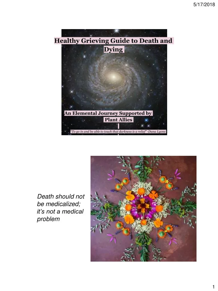 healthy grieving guide to death and dying