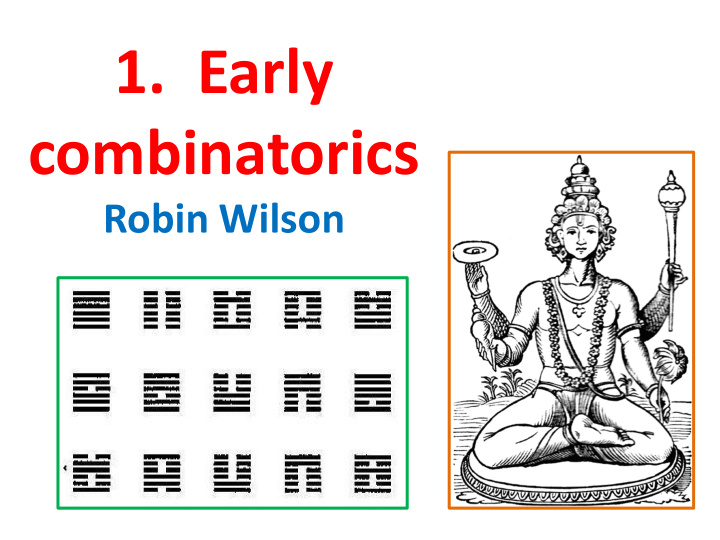 1 early combinatorics