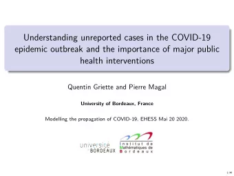 Understanding unreported cases in the COVID-19  epidemic outbreak and the importance of major