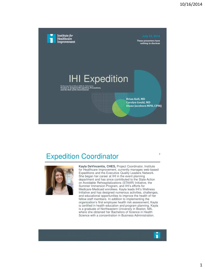 ihi expedition
