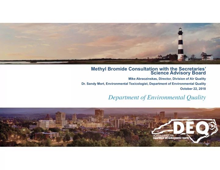 department of environmental quality methyl bromide log