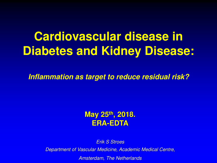 diabetes and kidney disease