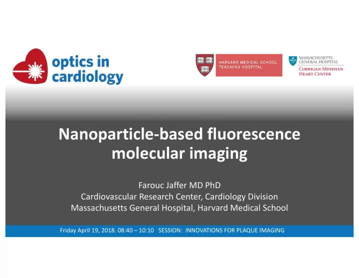 nanoparticle based fluorescence molecular imaging