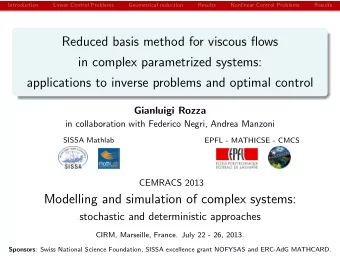 Reduced basis method for viscous flows  in complex parametrized systems:  applications to inverse