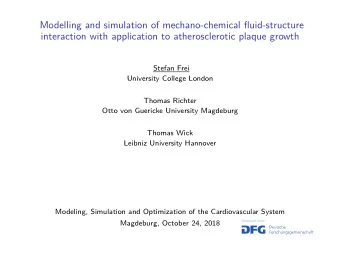 Modelling and simulation of mechano-chemical fluid-structure  interaction with application to