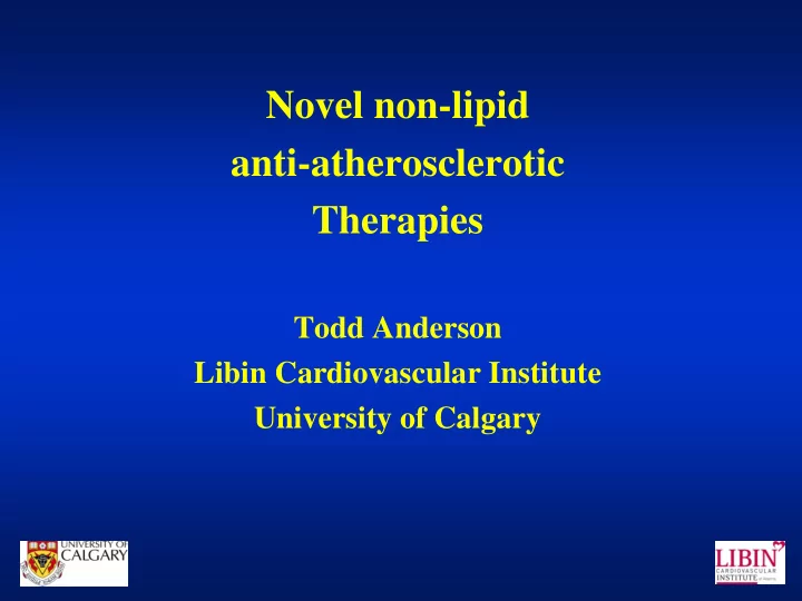 todd anderson libin cardiovascular institute university
