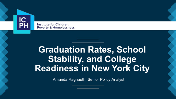graduation rates school stability and college readiness