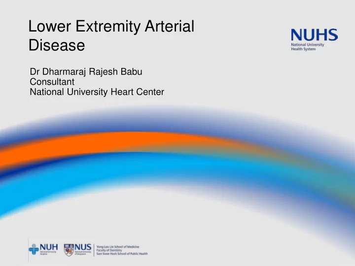 lower extremity arterial disease