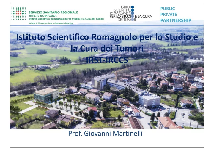 istituto scientifico romagnolo per lo studio e la cura