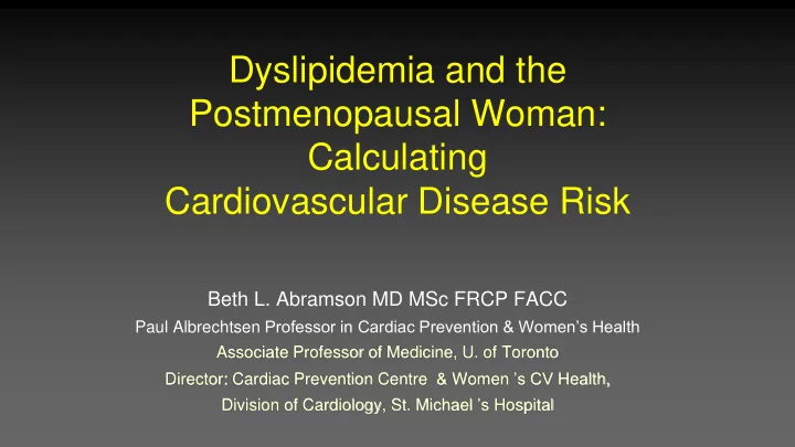 postmenopausal woman