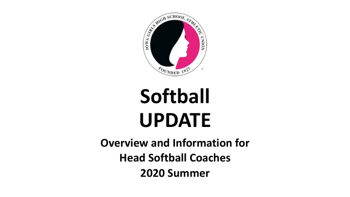 softball update