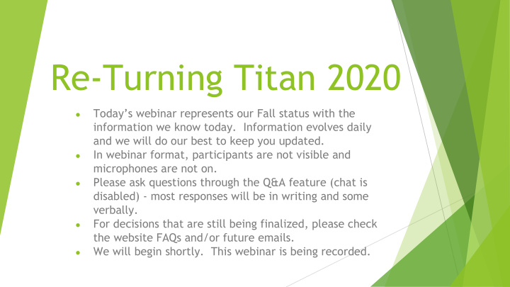 re turning titan 2020