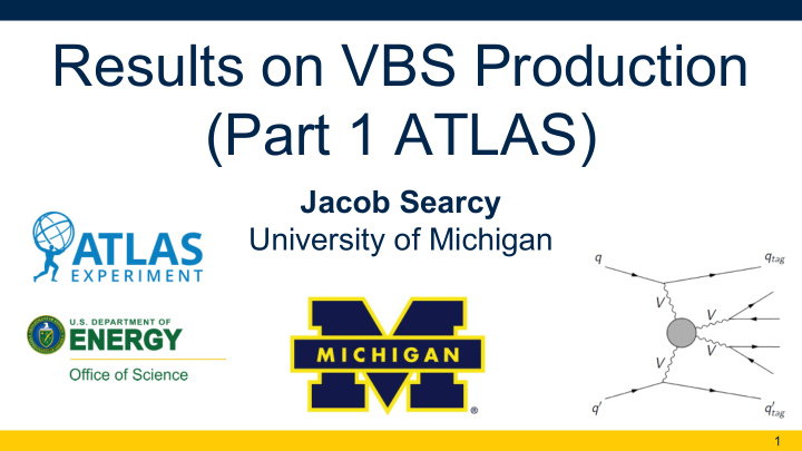 results on vbs production part 1 atlas