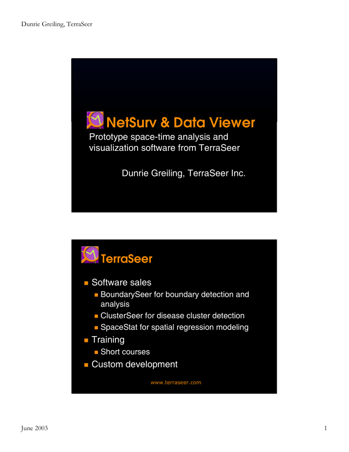 netsurv data viewer