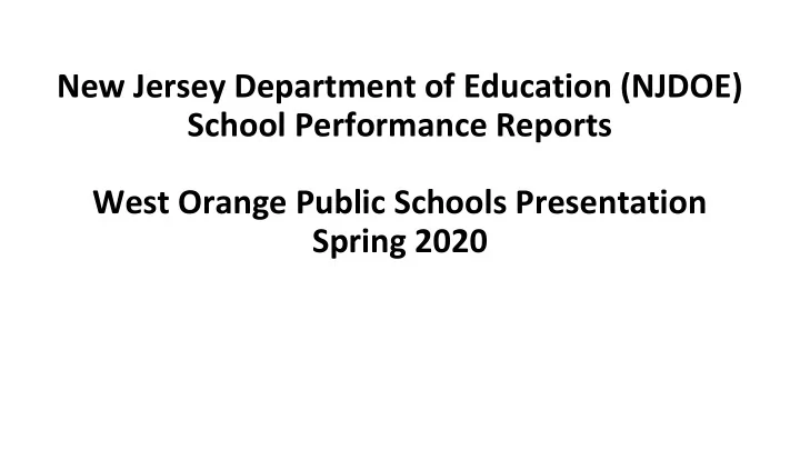 new jersey department of education njdoe school