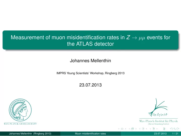 measurement of muon misidentification rates in z events