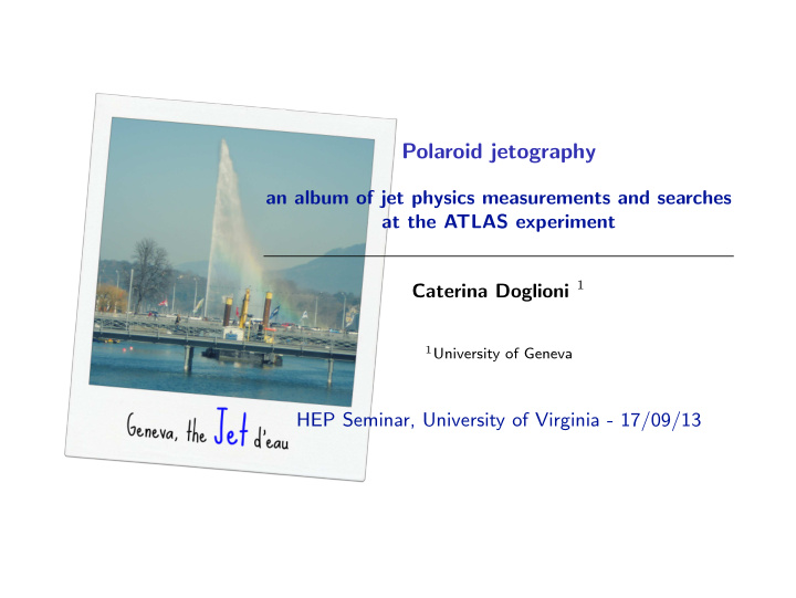 polaroid jetography