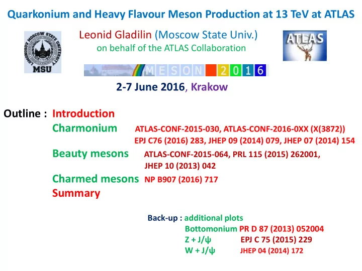 quarkonium and heavy flavour meson production at 13 tev