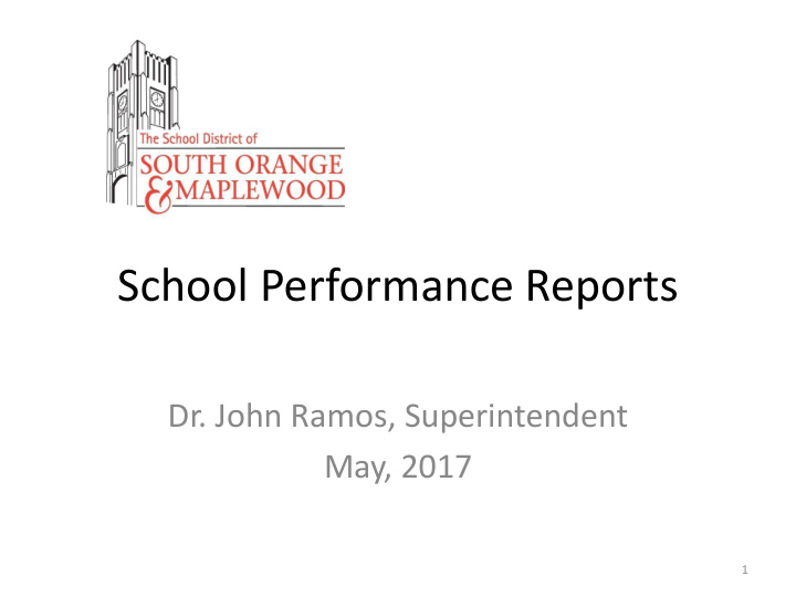 school performance reports