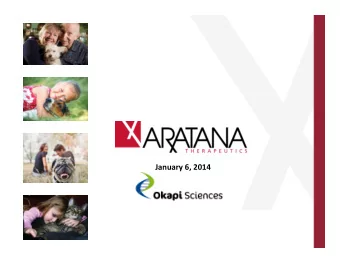 Safe Harbor Statement  Special  Note  Regarding  Forward-Looking  Statements