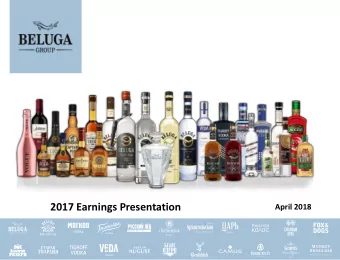 2017 Earnings Presentation  April 2018 This presentation has been prepared by Beluga Group, Co.