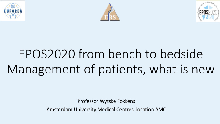 epos2020 from bench to bedside management of patients