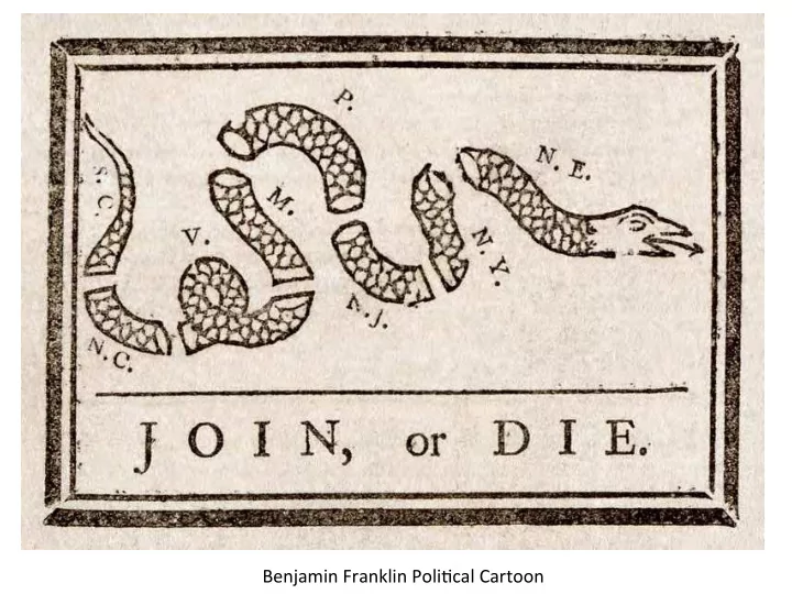 benjamin franklin poli cal cartoon posters and persuasion