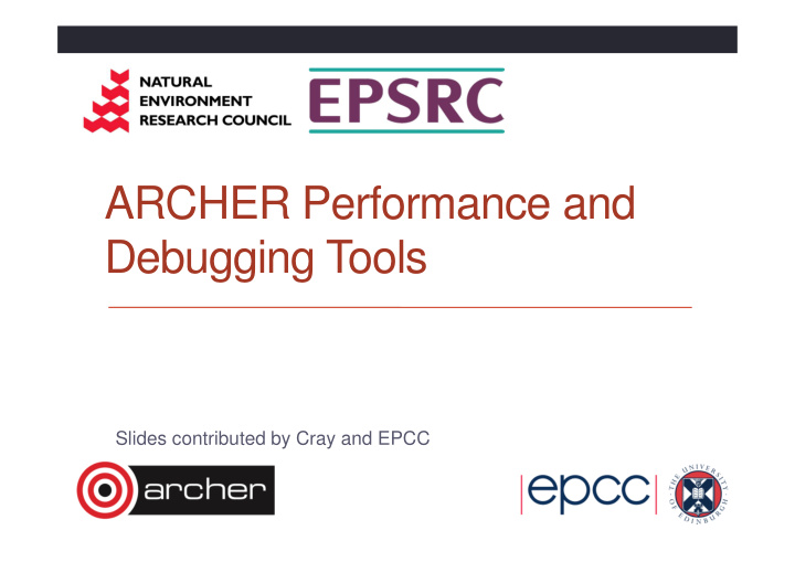 archer performance and debugging tools