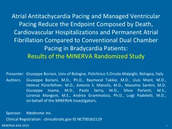 Cardiovascular Hospitalizations and Permanent Atrial  Fibrillation Compared to Conventional Dual