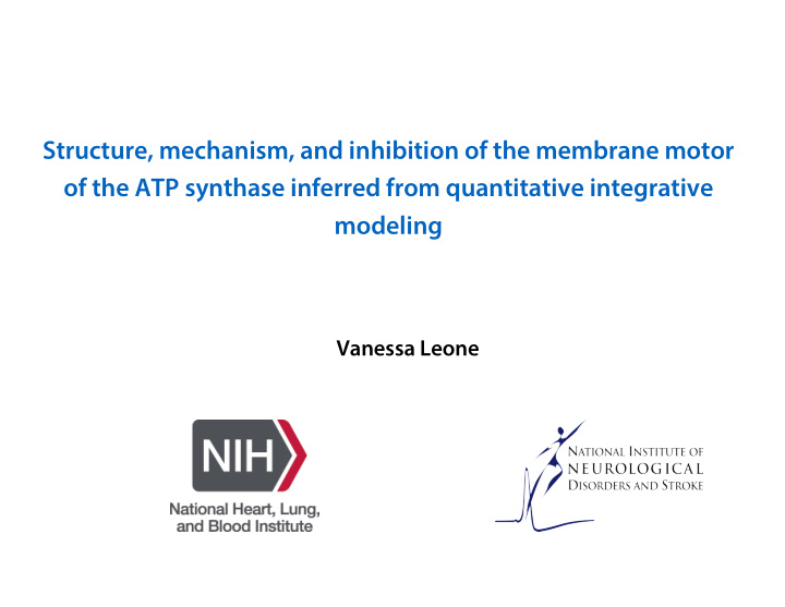 structure mechanism and inhibition of the membrane motor