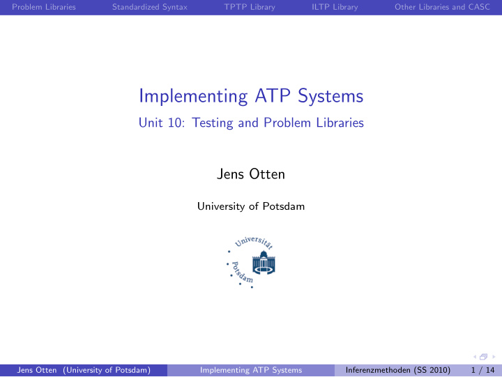 implementing atp systems