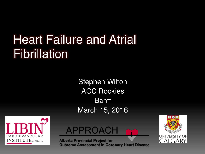 heart failure and atrial
