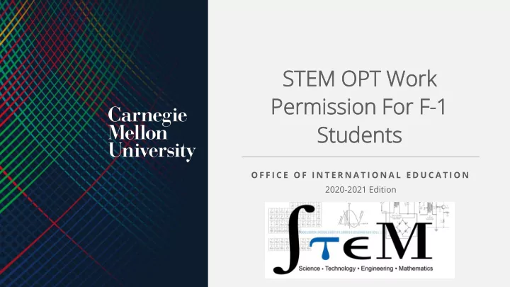 ste tem m op opt work k per ermi mission for or f 1 1