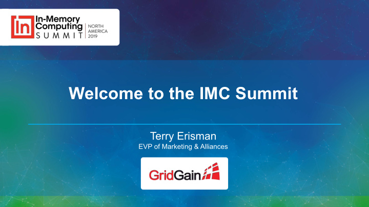 welcome to the imc summit