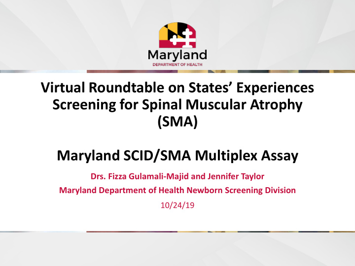 virtual roundtable on states experiences screening for