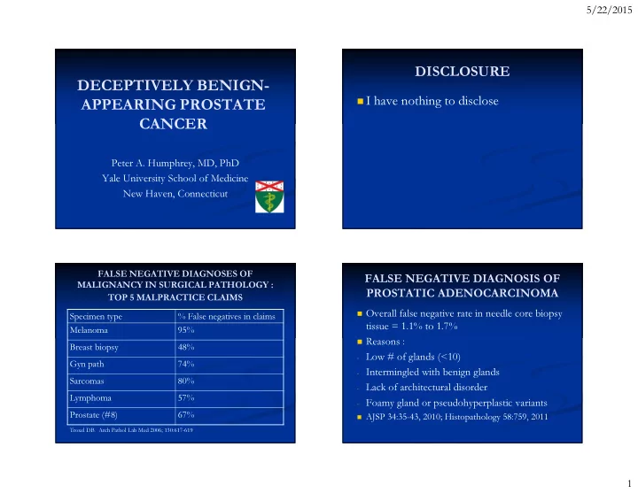 deceptively benign