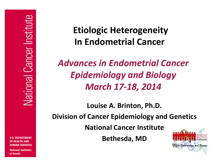 etiologic heterogeneity etiologic heterogeneity in