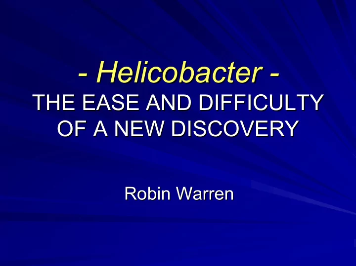 helicobacter helicobacter