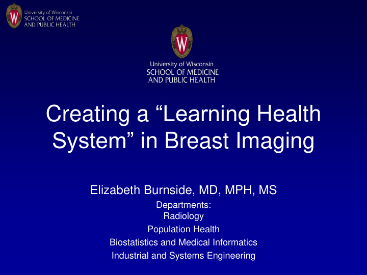 system in breast imaging