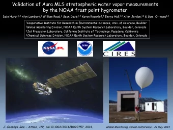 Validation of Aura MLS stratospheric water vapor measurements  by the NOAA frost point hygrometer
