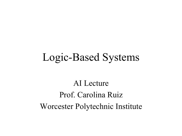logic based systems