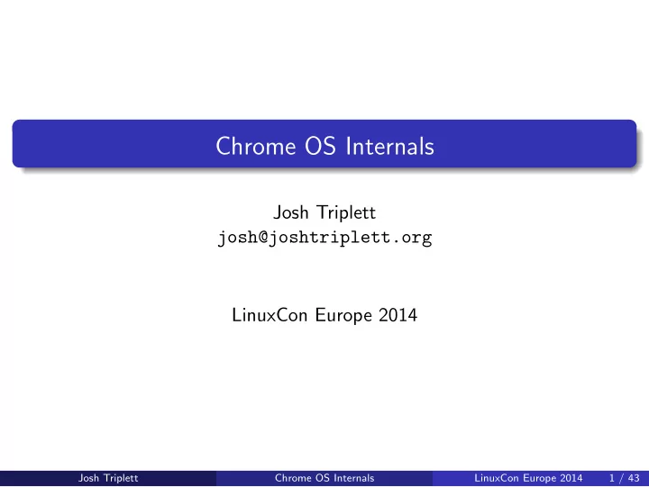 chrome os internals
