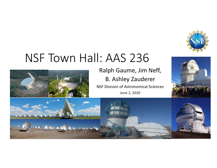 nsf town hall aas 236