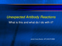 unexpected antibody reactions