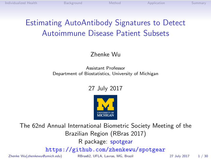 estimating autoantibody signatures to detect autoimmune