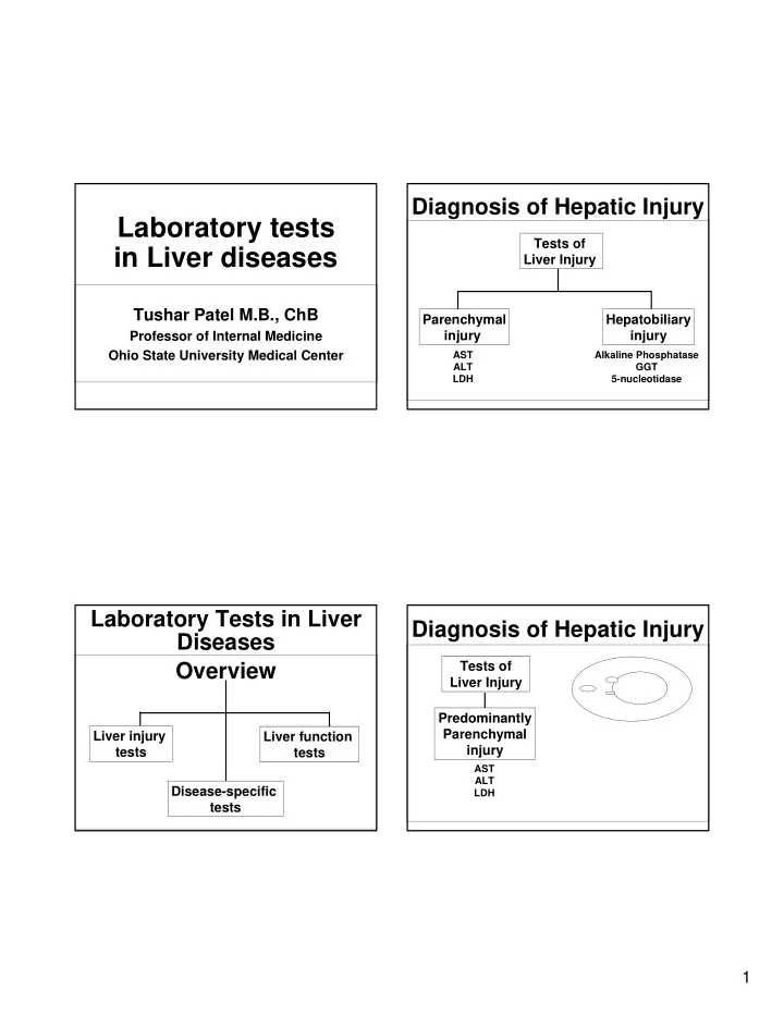 laboratory tests
