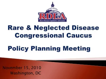 November 15, 2010  Washington, DC  Welcome &amp; Introductions  Thank you to our host