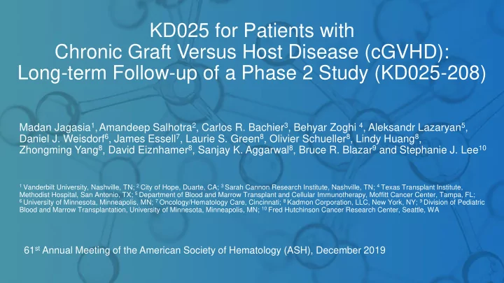 chronic graft versus host disease cgvhd